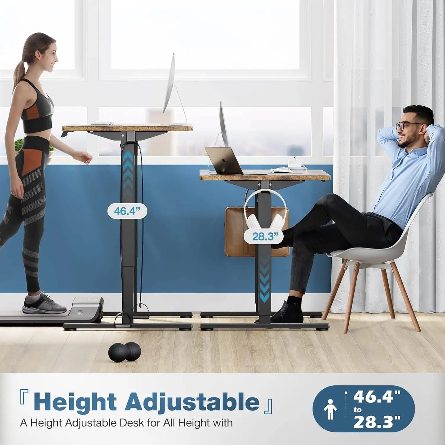 Newbulig Adjustable Height Office Desk