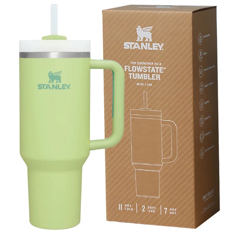 Stanley Tumbler With Handle and Straw Lids Stainless Steel (40oz)