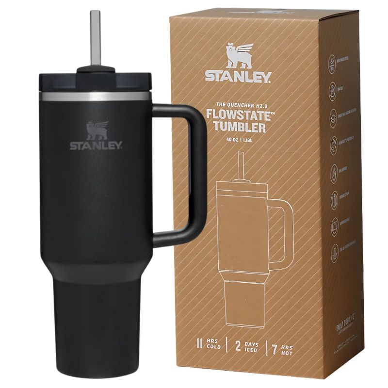 Stanley Tumbler With Handle and Straw Lids Stainless Steel (40oz)