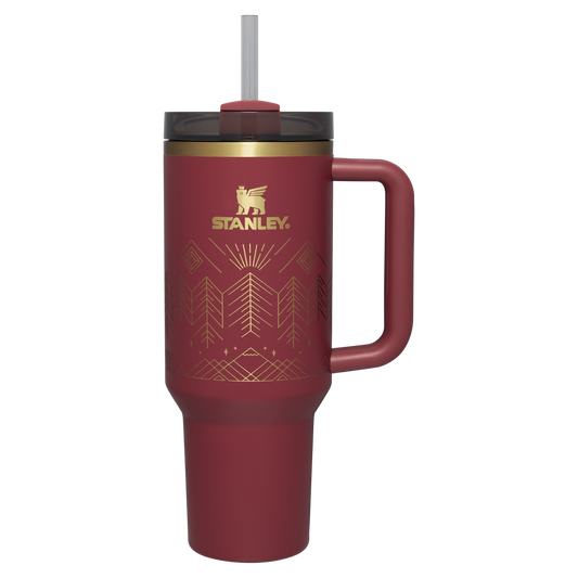 Stanley Tumbler 40 OZ Cranberry Winterscape