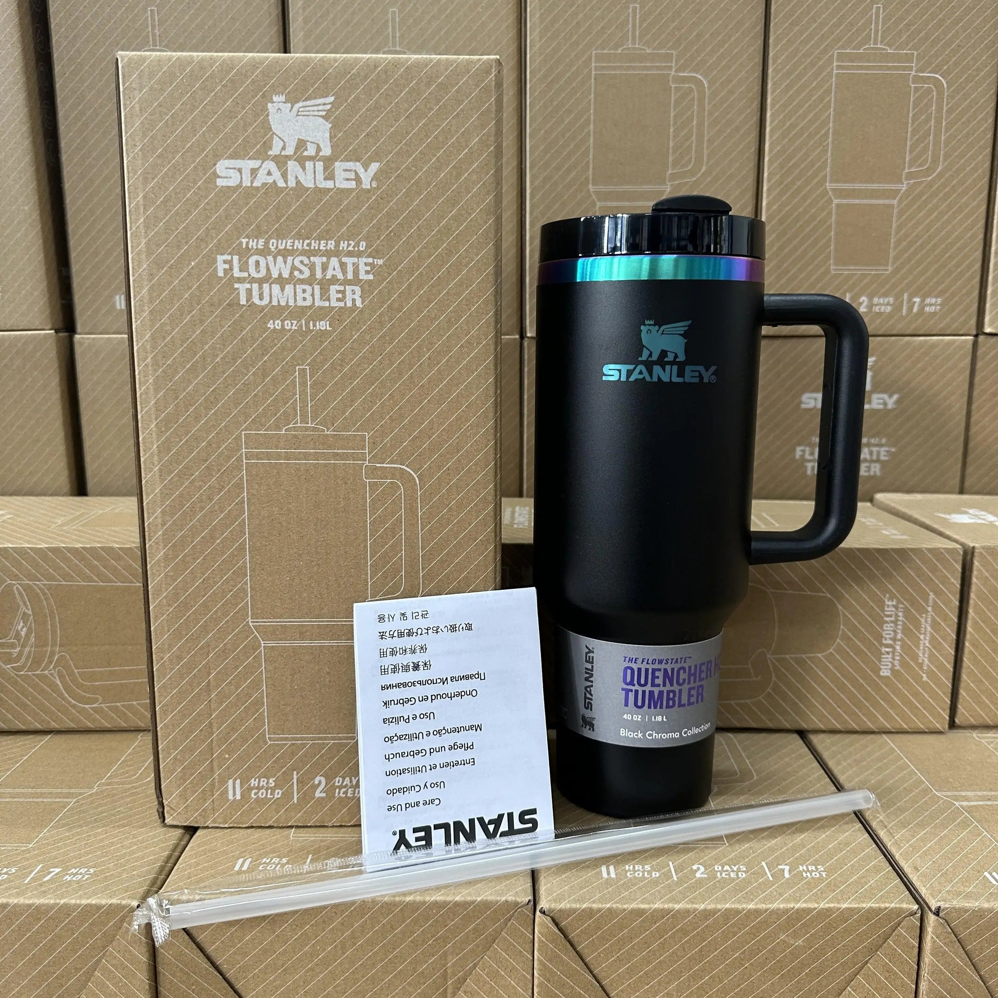 Stanley Quencher H2.0 Black Chroma Tumbler