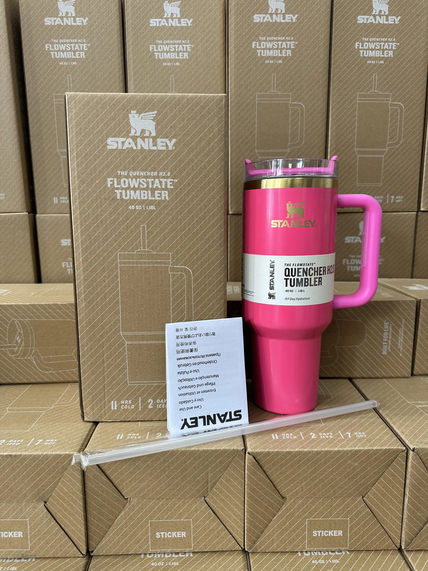 Stanley 40 Oz Red Starbucks Tumbler H2.0 Quencher