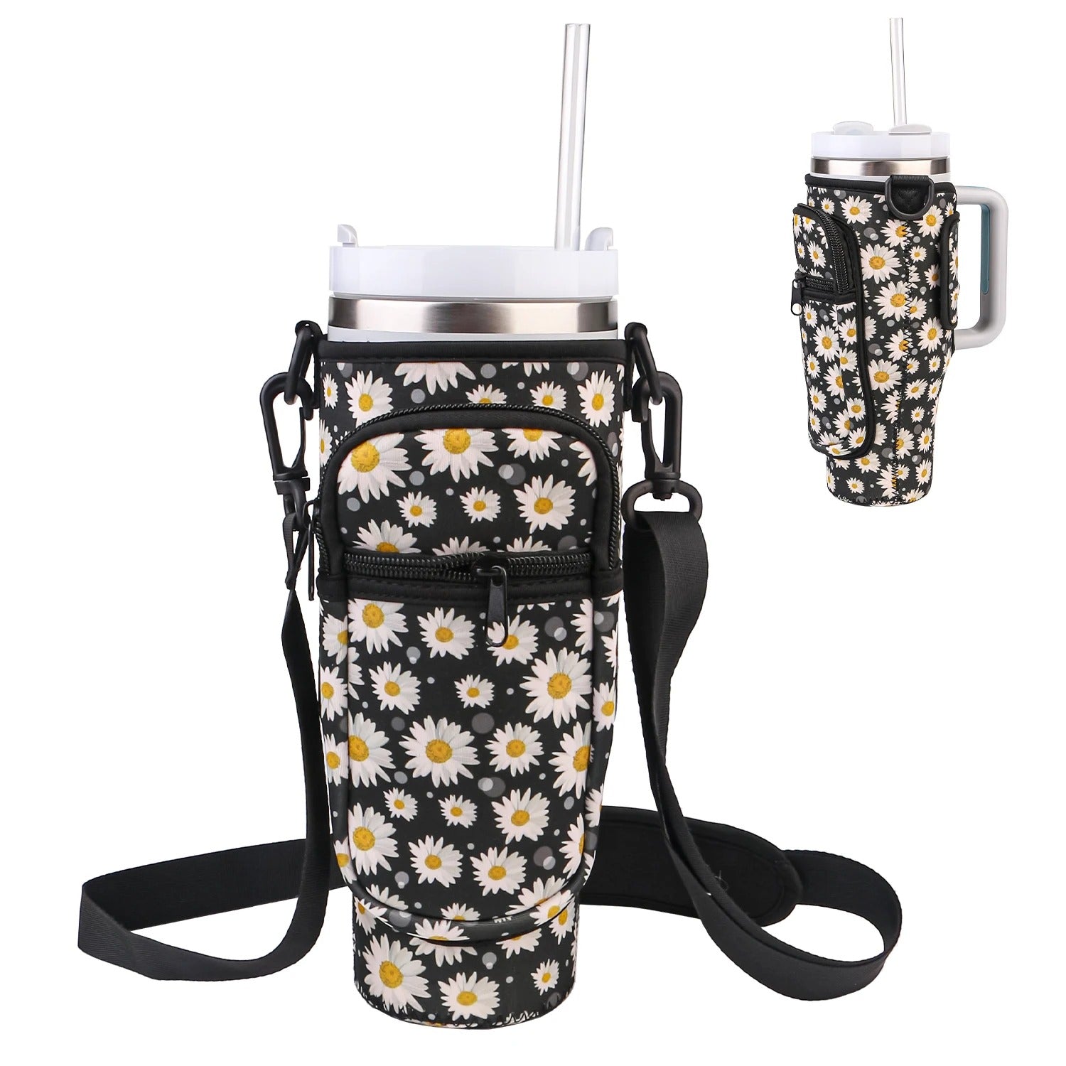 Water Bottle Holder with Adjustable Strap